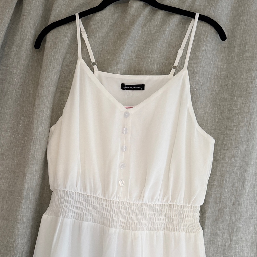White midi summer dress - Picture 2 of 3